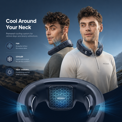 Neck Fan with Cooling Plate – Rechargeable Neck Air Conditioner for Instant Cooling