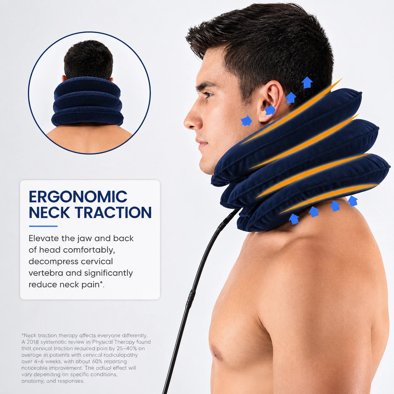 Inflatable Cervical Neck Traction Device – Adjustable Neck Stretcher & Support