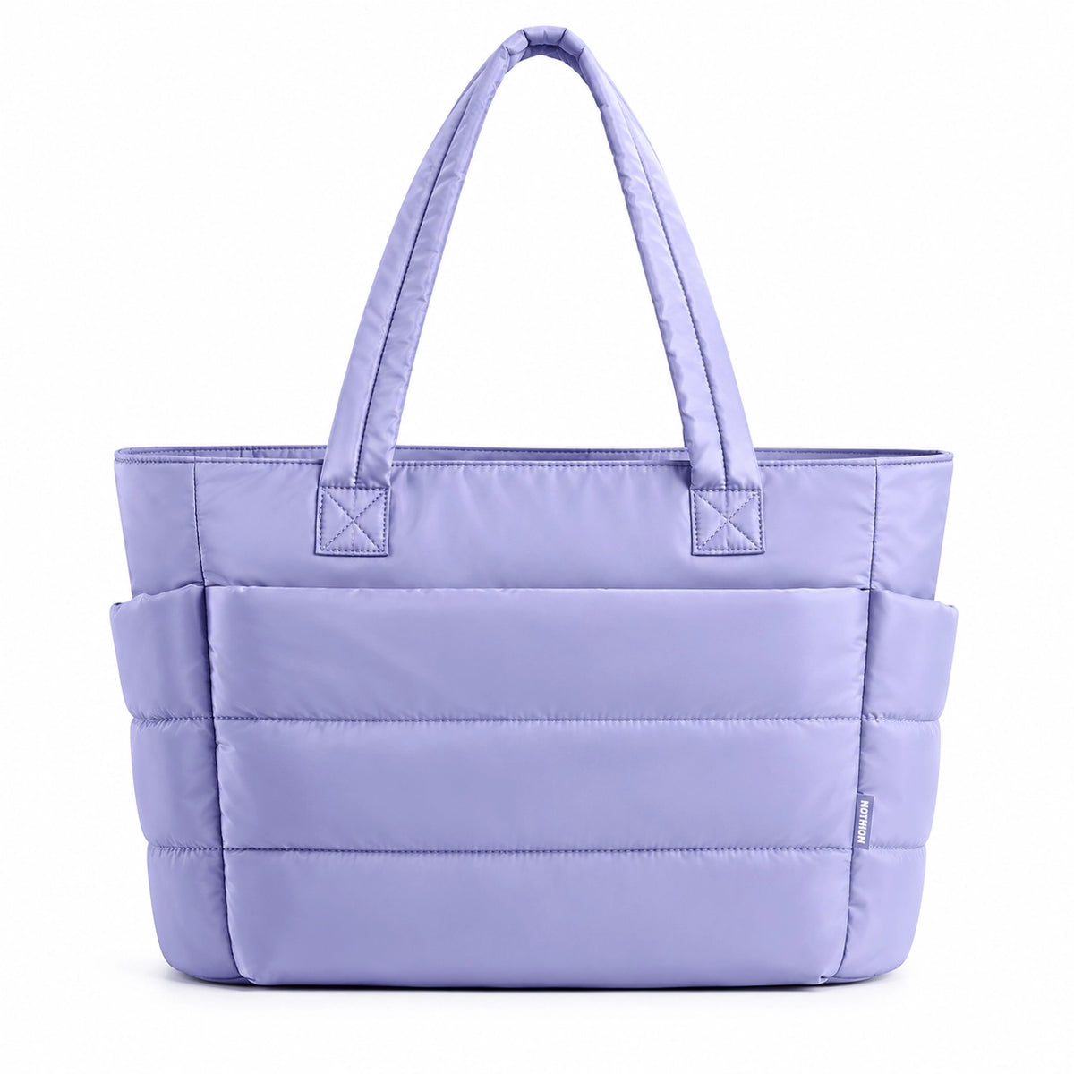Lightweight Puffy Tote Bag for Women – Quilted Laptop Shoulder Bag with Compartments for Work, Travel & Everyday Use