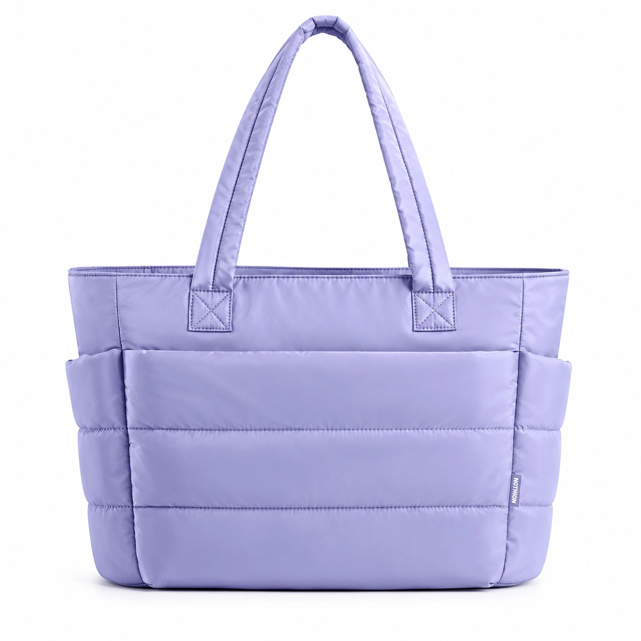 Lightweight Puffy Tote Bag for Women – Quilted Laptop Shoulder Bag with Compartments for Work, Travel & Everyday Use