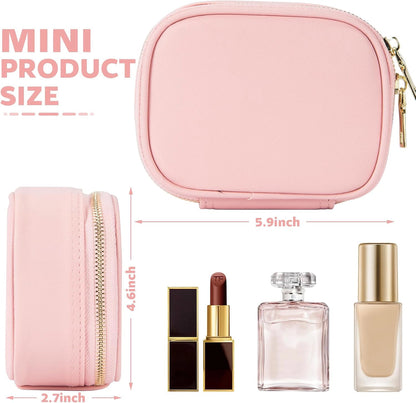 Travel Makeup Bag with LED Mirror – 3 Light Modes Portable Cosmetic Organizer
