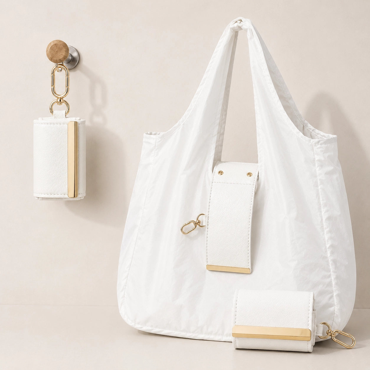 Everyday Foldable Tote Bag – Large Capacity Keychain Design