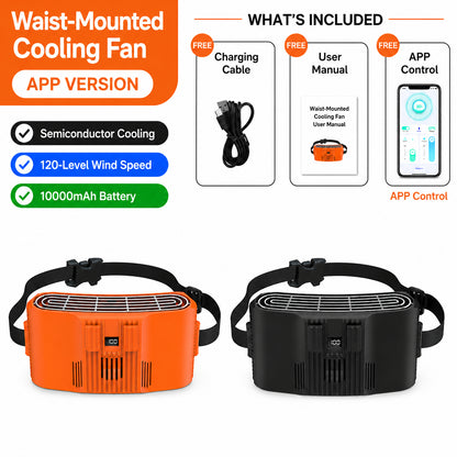 Portable Waist Fan with Cooling Plate – Rechargeable Personal Air Conditioner