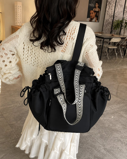 Multifunctional 15-Pocket Travel Organizer Bag for Women – Convertible Tote & Backpack for Gym, Travel & Everyday