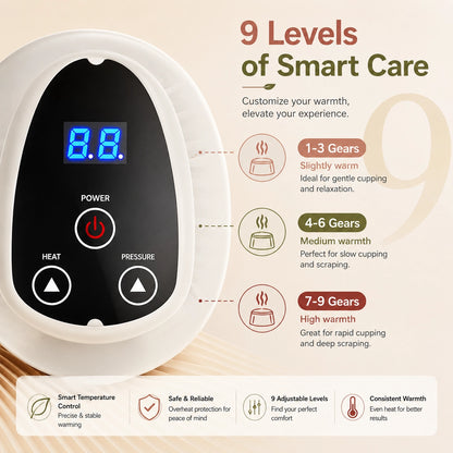 Electric Cellulite Massager with Heat & 9 Suction Levels for Body Contouring