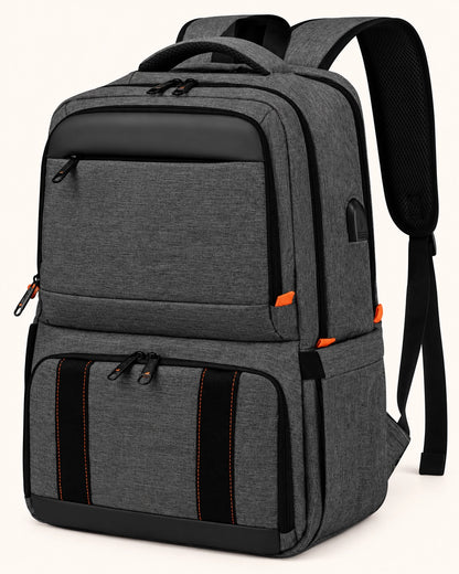 Insulated Lunch Backpack – 15.6"/17.3" Laptop Bag with Cooler Compartment for Office, Travel, Picnics & Everyday Use