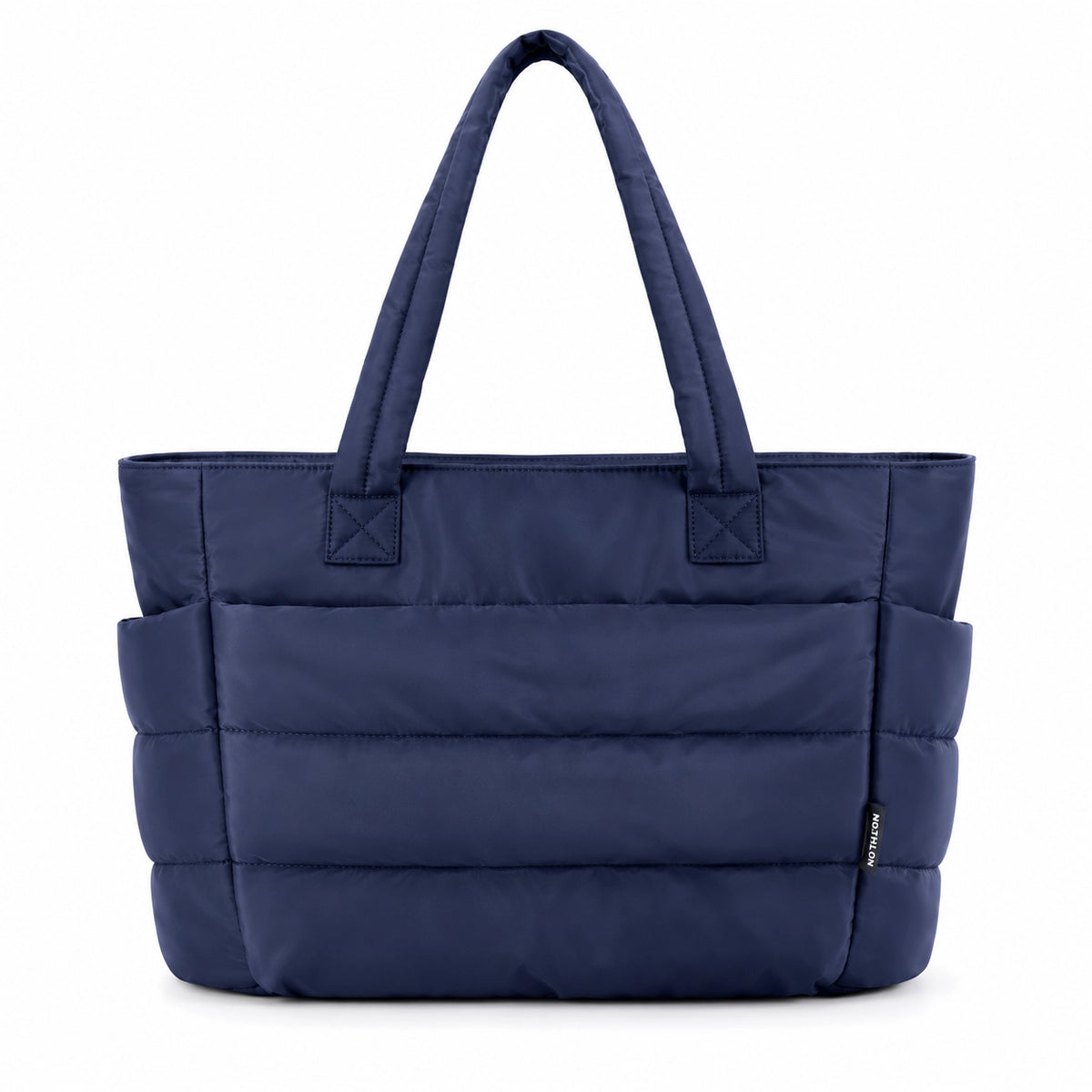 Lightweight Puffy Tote Bag for Women – Quilted Laptop Shoulder Bag with Compartments for Work, Travel & Everyday Use
