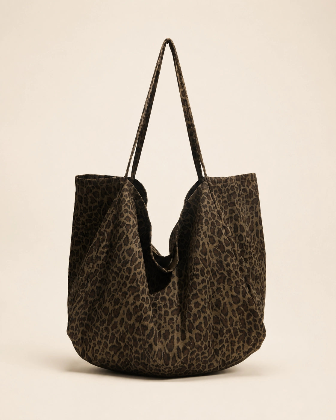 Leopard Print Large Tote Bag for Women – Soft Oversized Shoulder Bag for Work, Shopping, Travel & Everyday