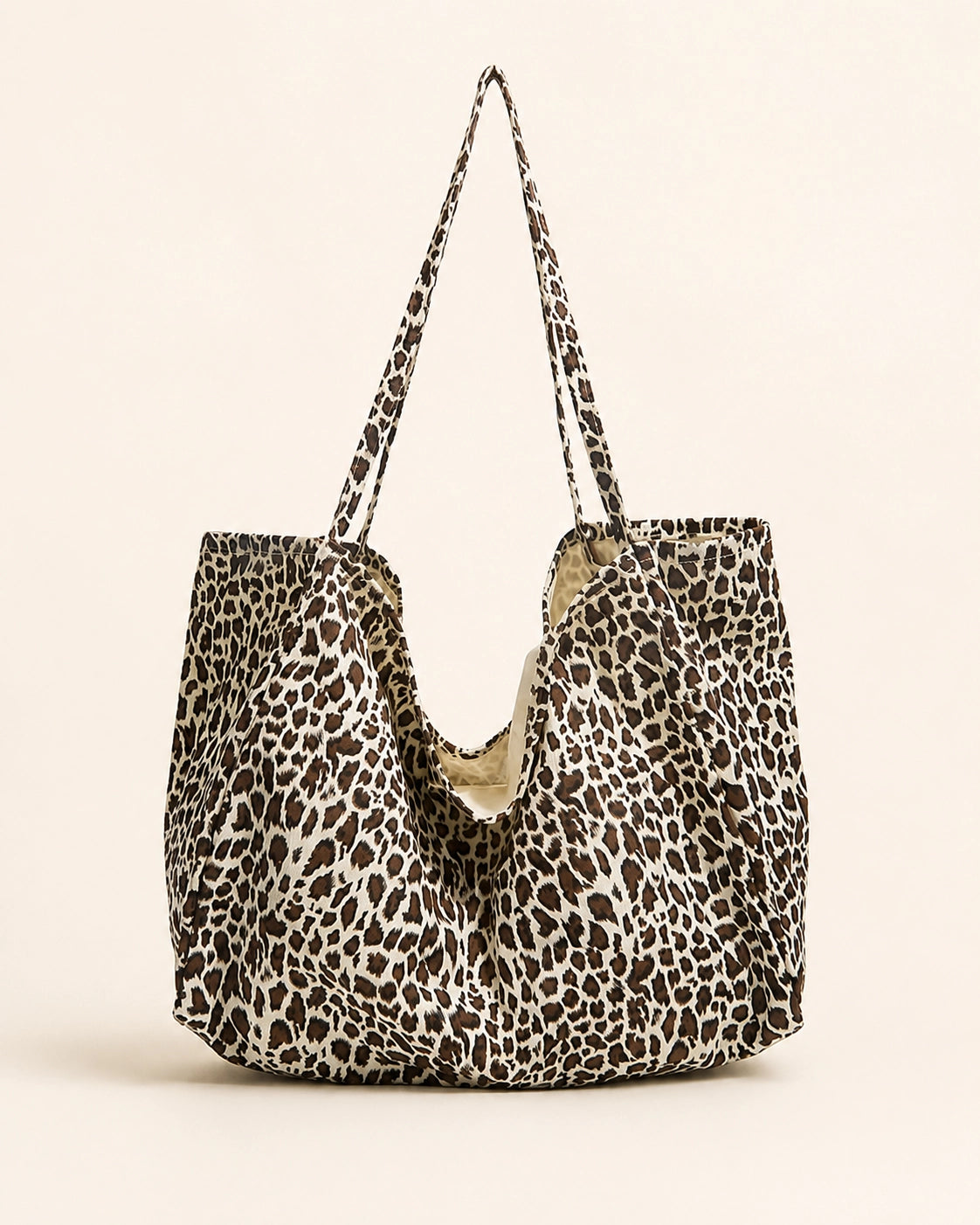 Leopard Print Large Tote Bag for Women – Soft Oversized Shoulder Bag for Work, Shopping, Travel & Everyday